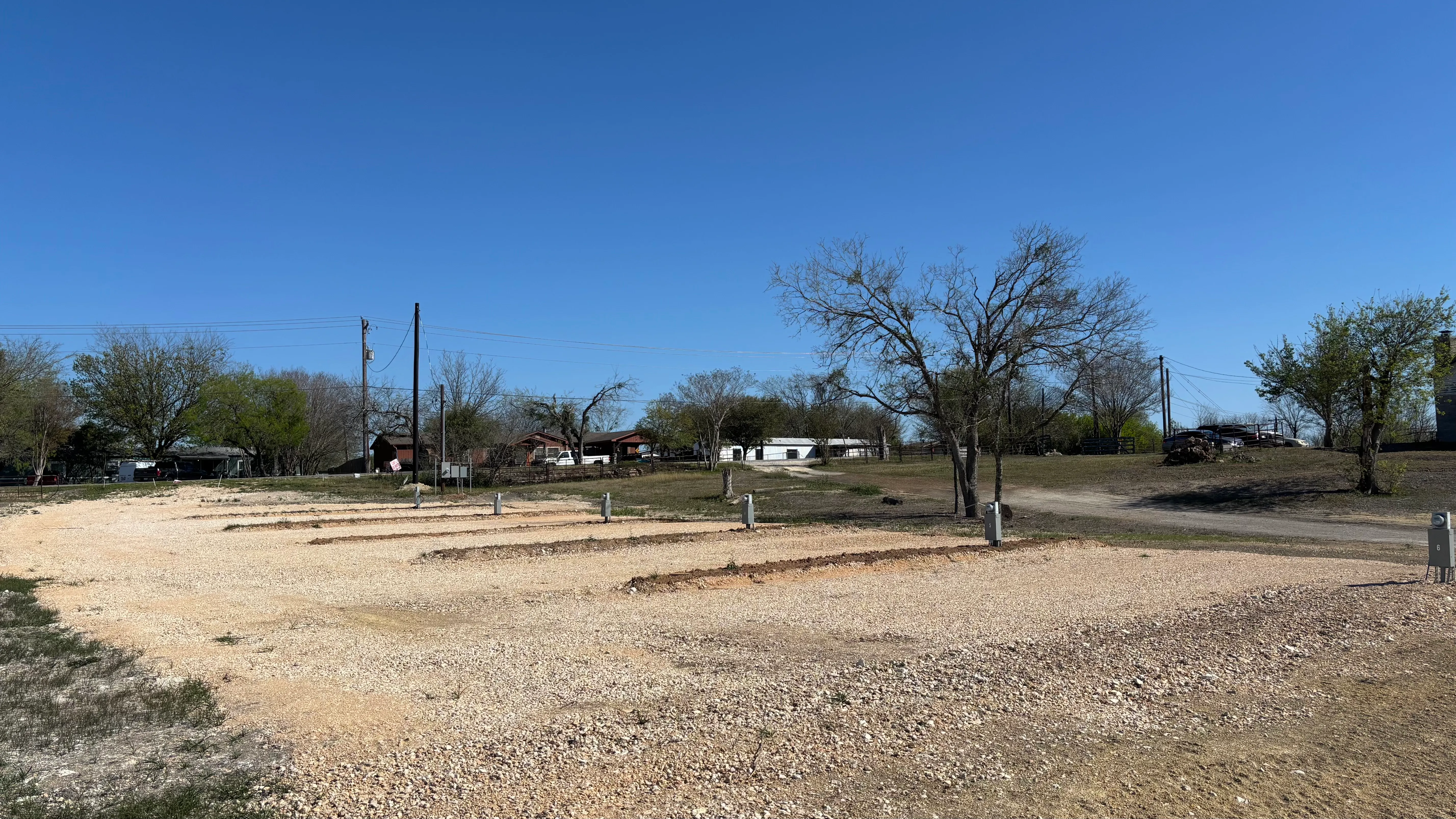 RV site with full hookups